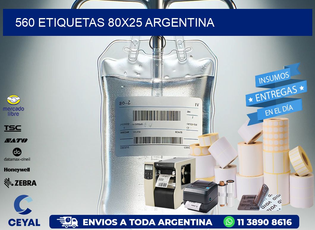 560 ETIQUETAS 80×25 argentina