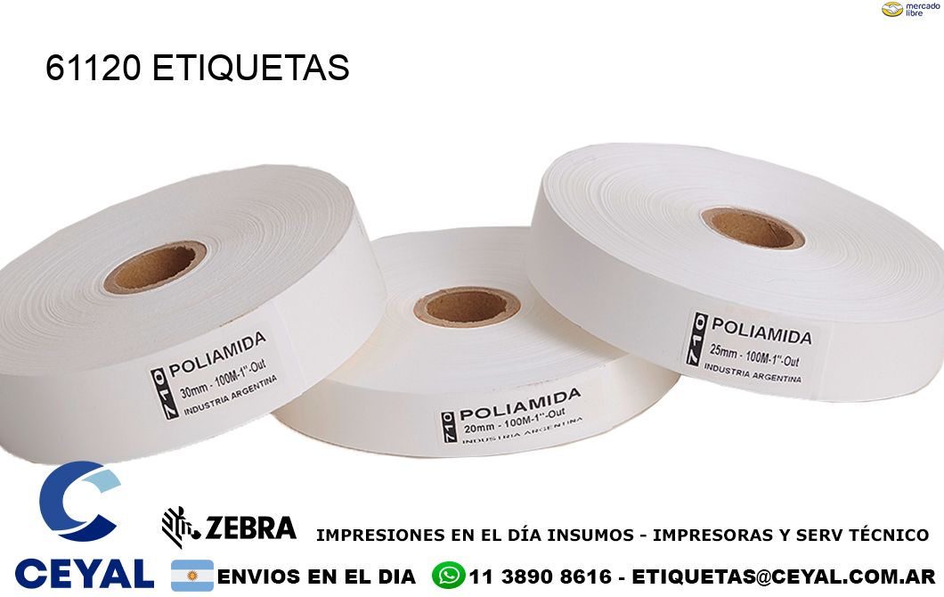 61120 ETIQUETAS