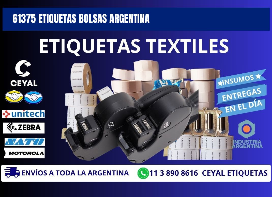 61375 ETIQUETAS BOLSAS ARGENTINA