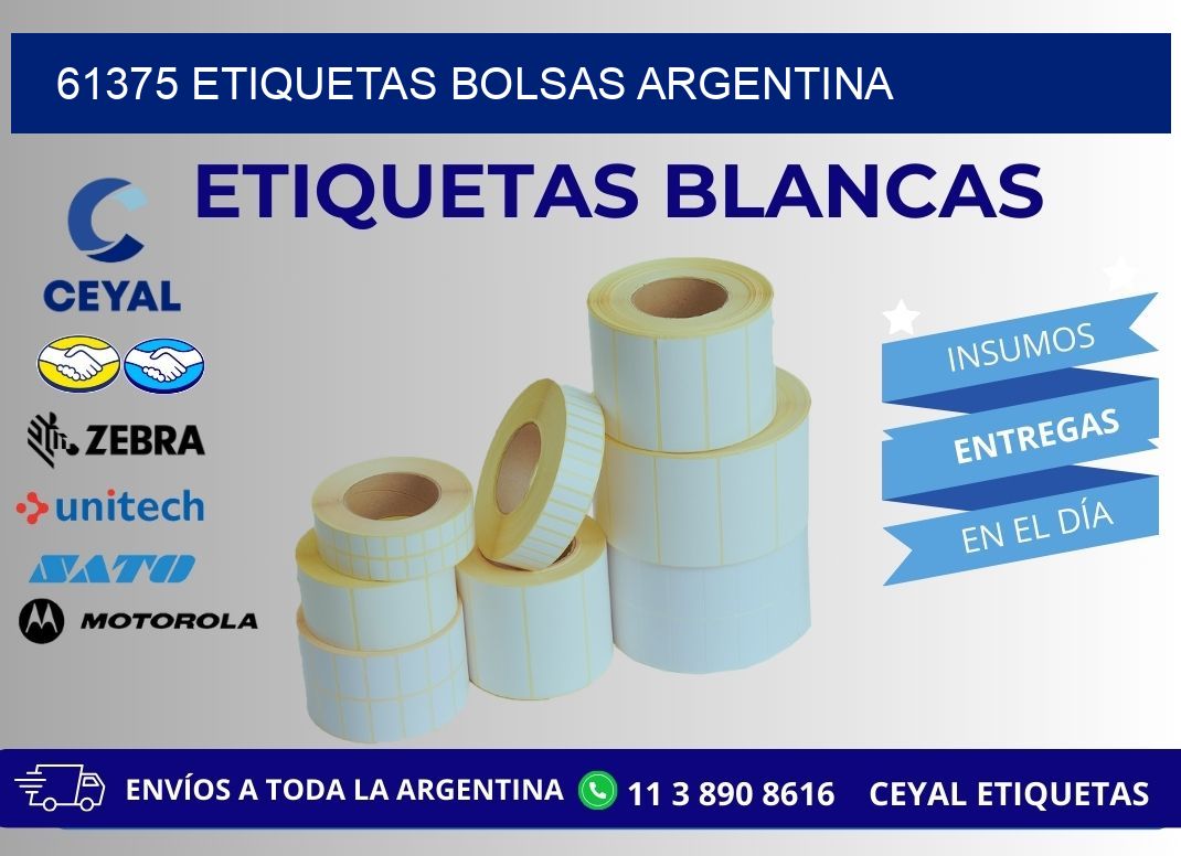 61375 ETIQUETAS BOLSAS ARGENTINA