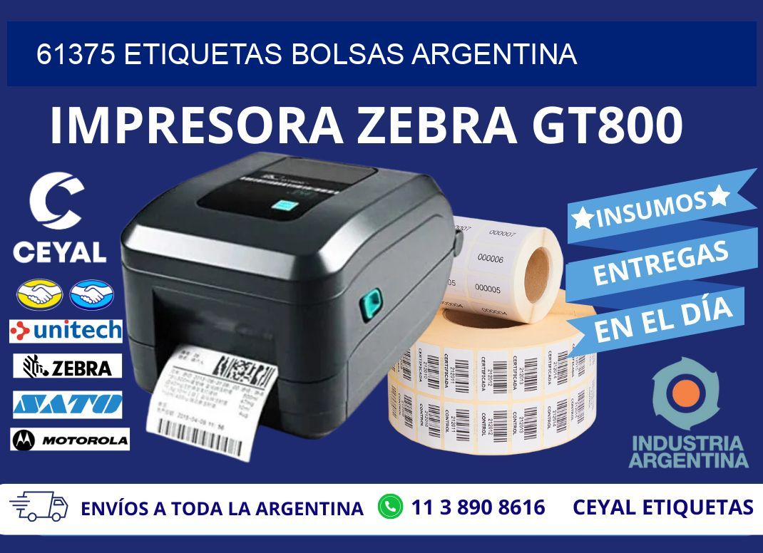 61375 ETIQUETAS BOLSAS ARGENTINA