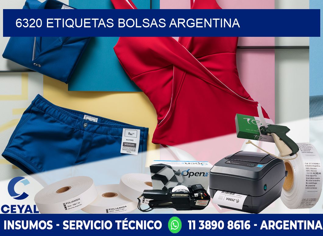 6320 ETIQUETAS BOLSAS ARGENTINA