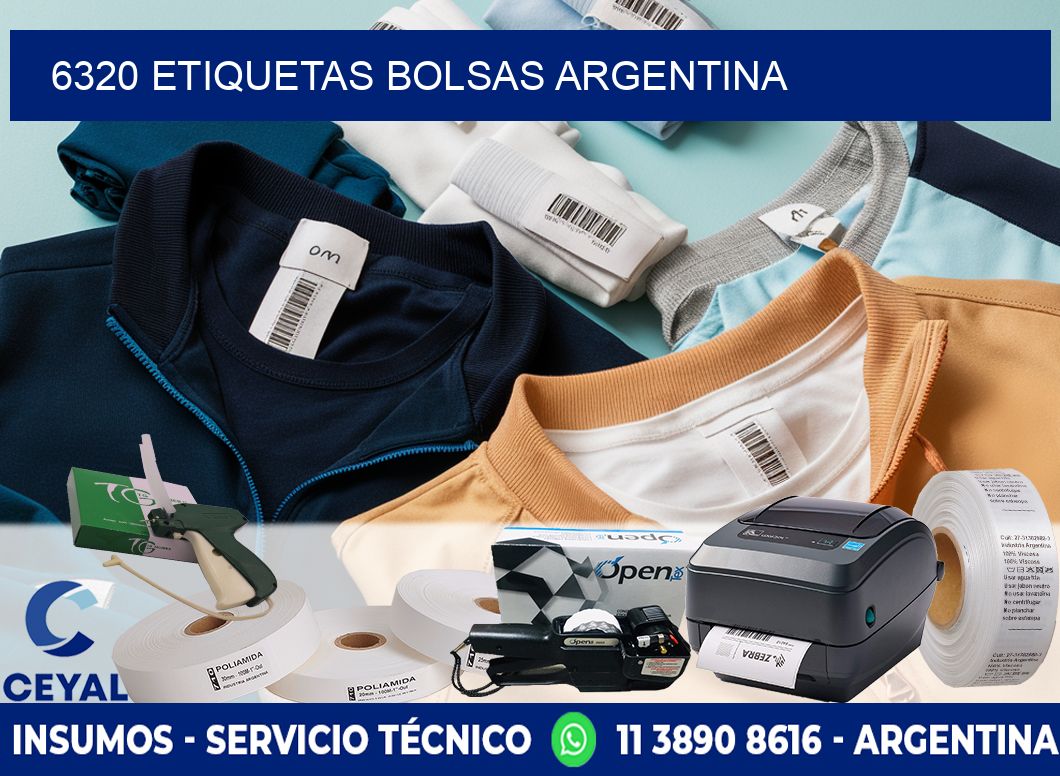 6320 ETIQUETAS BOLSAS ARGENTINA