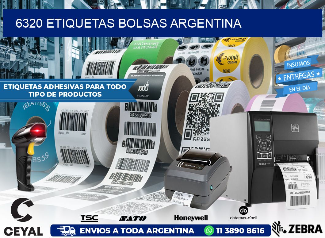 6320 ETIQUETAS BOLSAS ARGENTINA