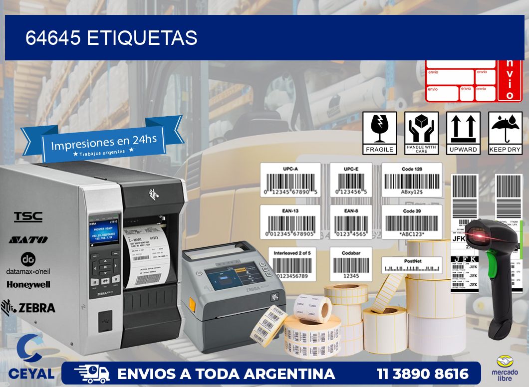 64645 ETIQUETAS