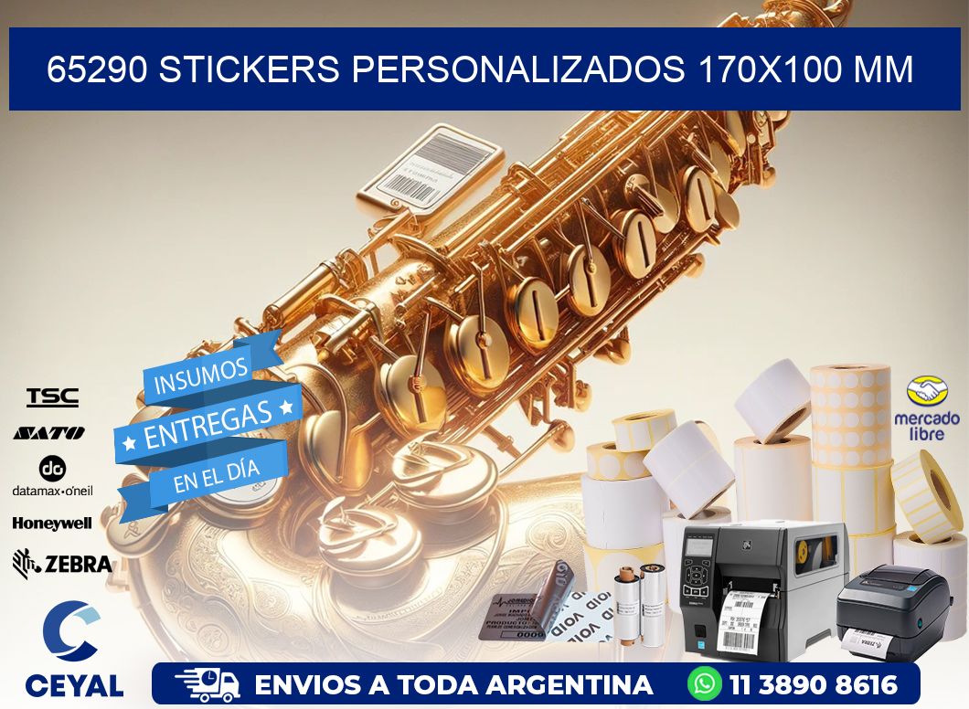 65290 STICKERS PERSONALIZADOS 170x100 mm