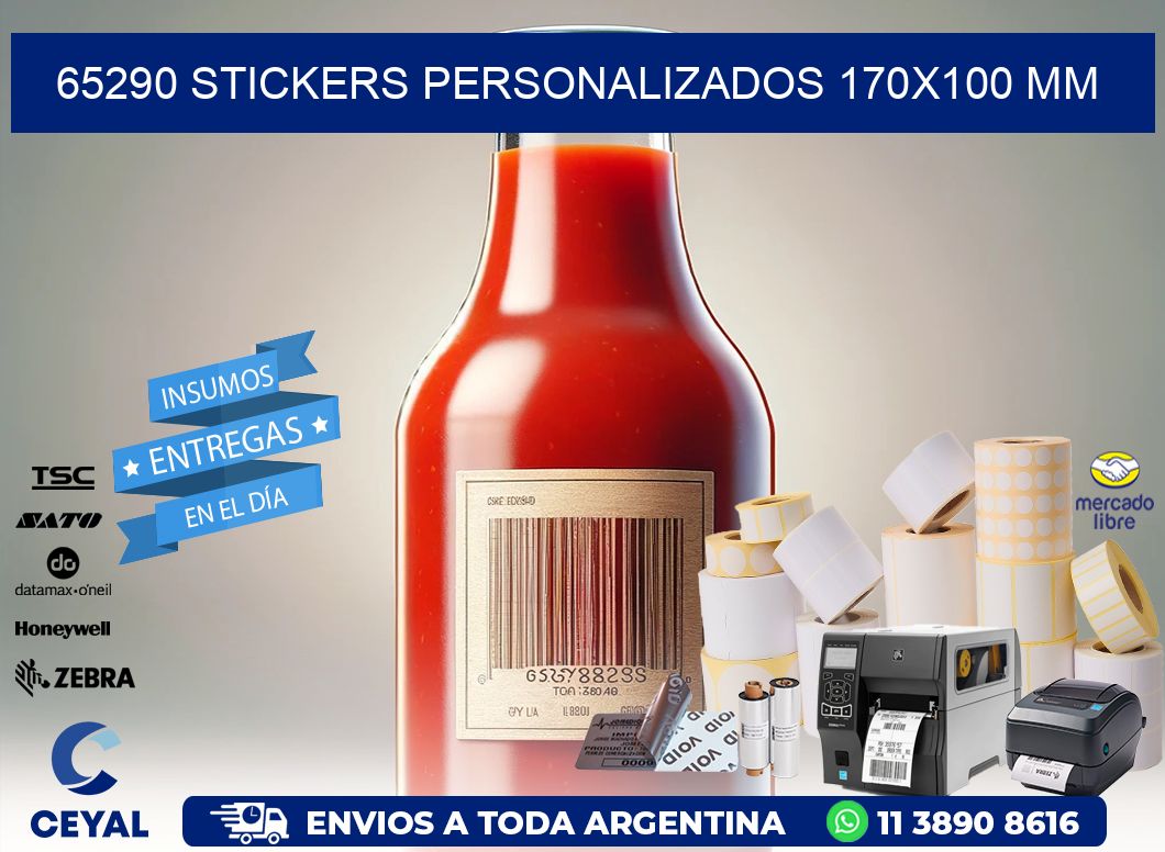 65290 STICKERS PERSONALIZADOS 170x100 mm