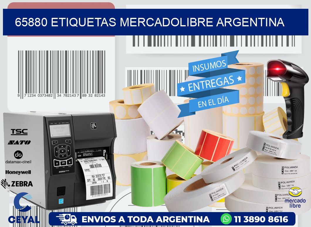 65880 ETIQUETAS MERCADOLIBRE ARGENTINA