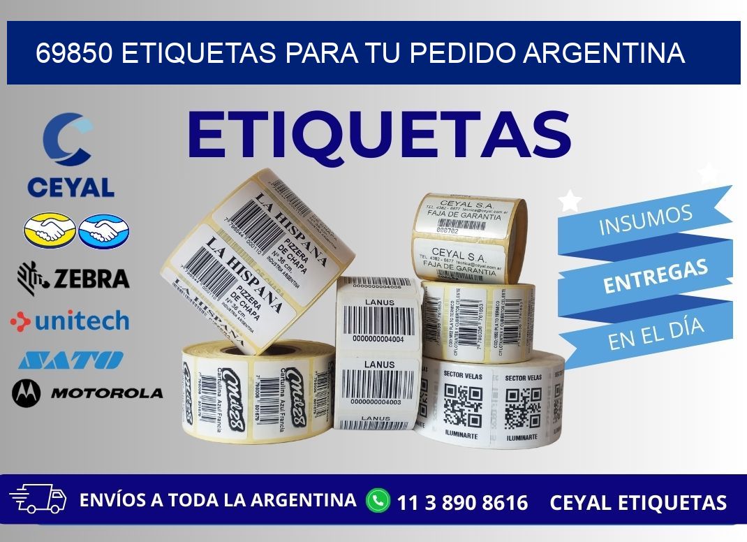 69850 ETIQUETAS PARA TU PEDIDO ARGENTINA