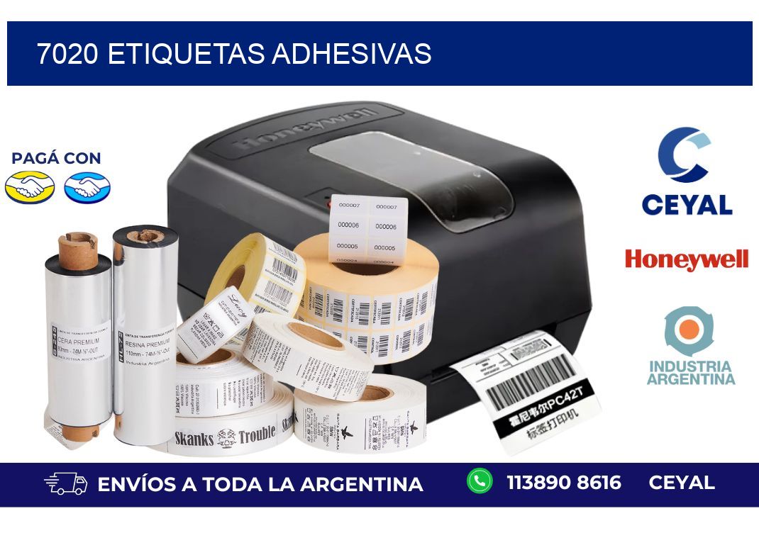 7020 ETIQUETAS ADHESIVAS