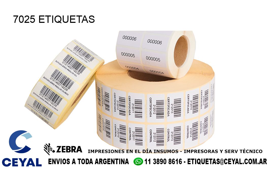 7025 ETIQUETAS