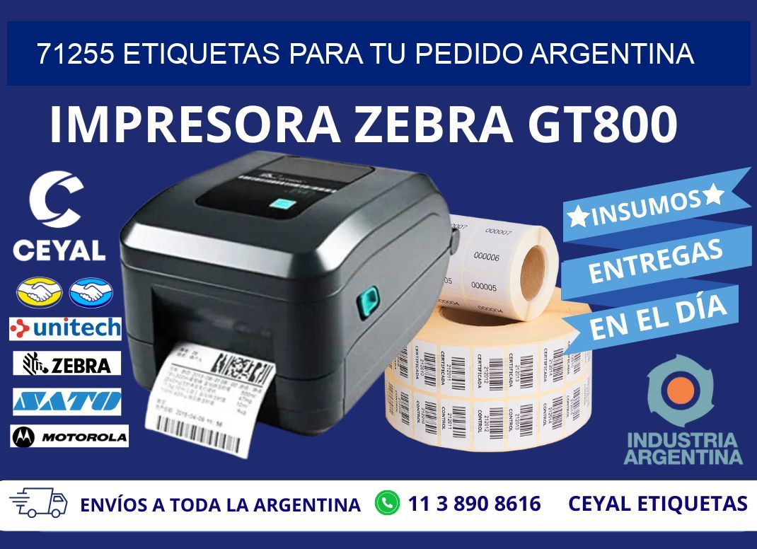 71255 ETIQUETAS PARA TU PEDIDO ARGENTINA