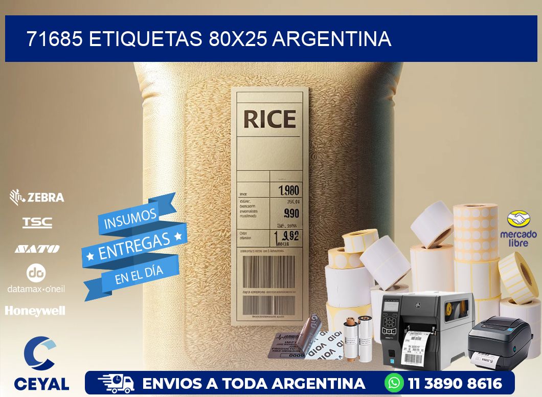 71685 ETIQUETAS 80x25 argentina