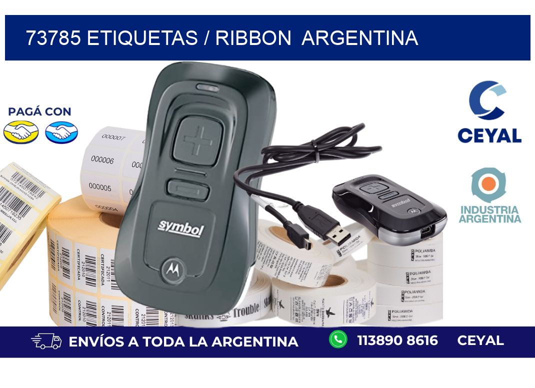 73785 ETIQUETAS / RIBBON  ARGENTINA
