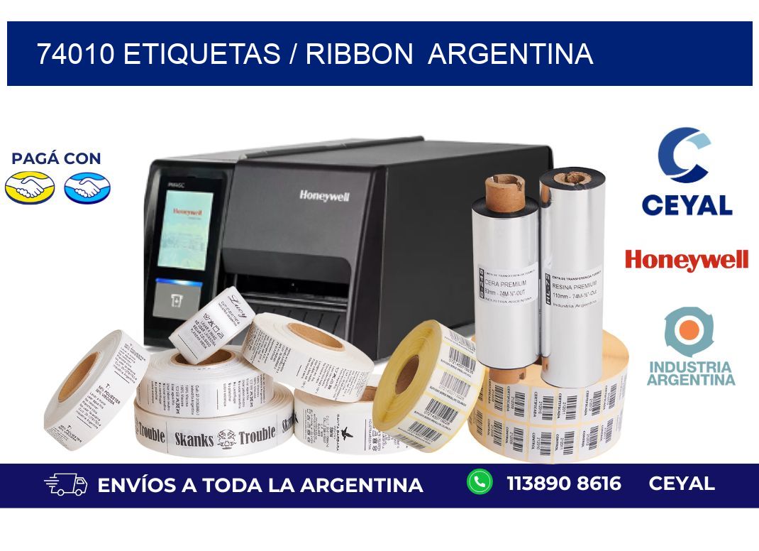 74010 ETIQUETAS / RIBBON  ARGENTINA