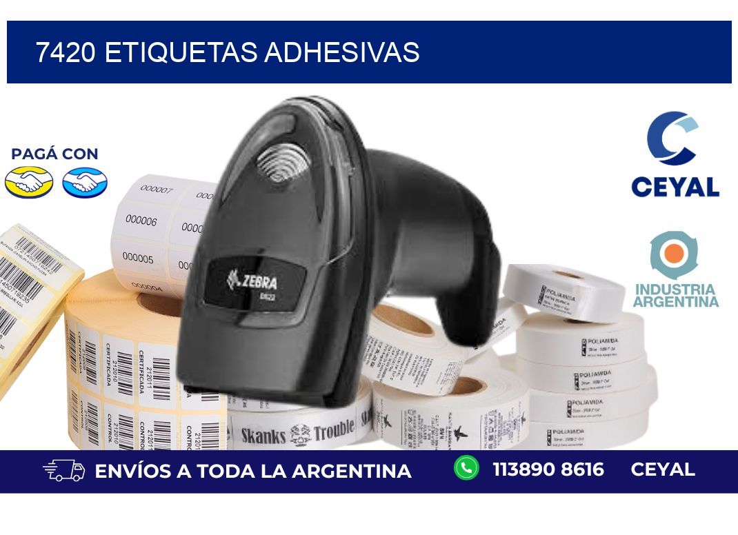 7420 ETIQUETAS ADHESIVAS