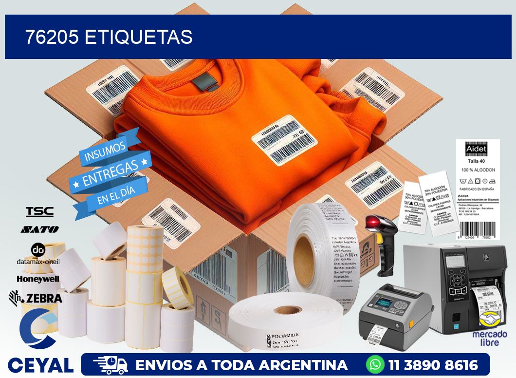 76205 ETIQUETAS