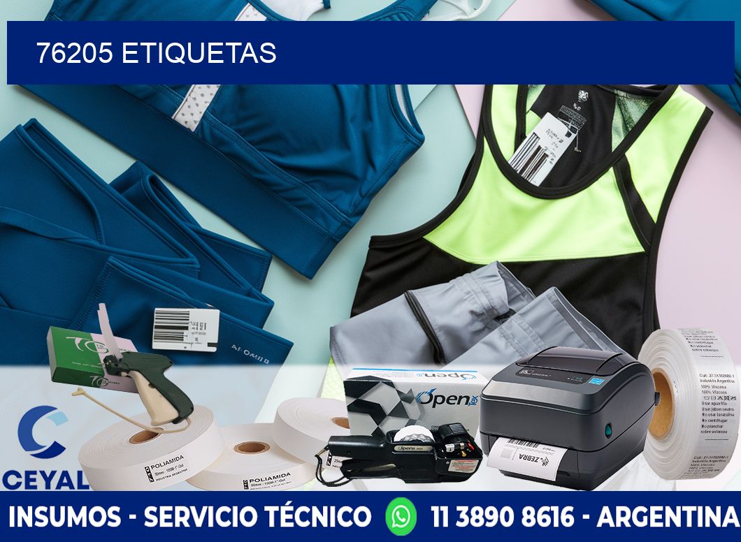 76205 ETIQUETAS