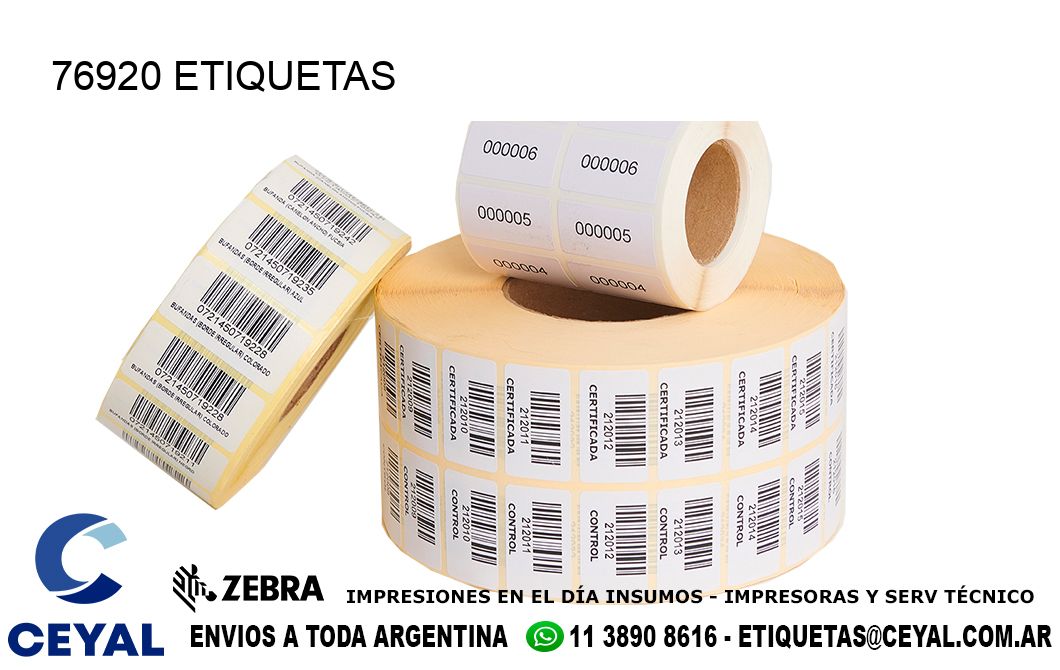 76920 ETIQUETAS