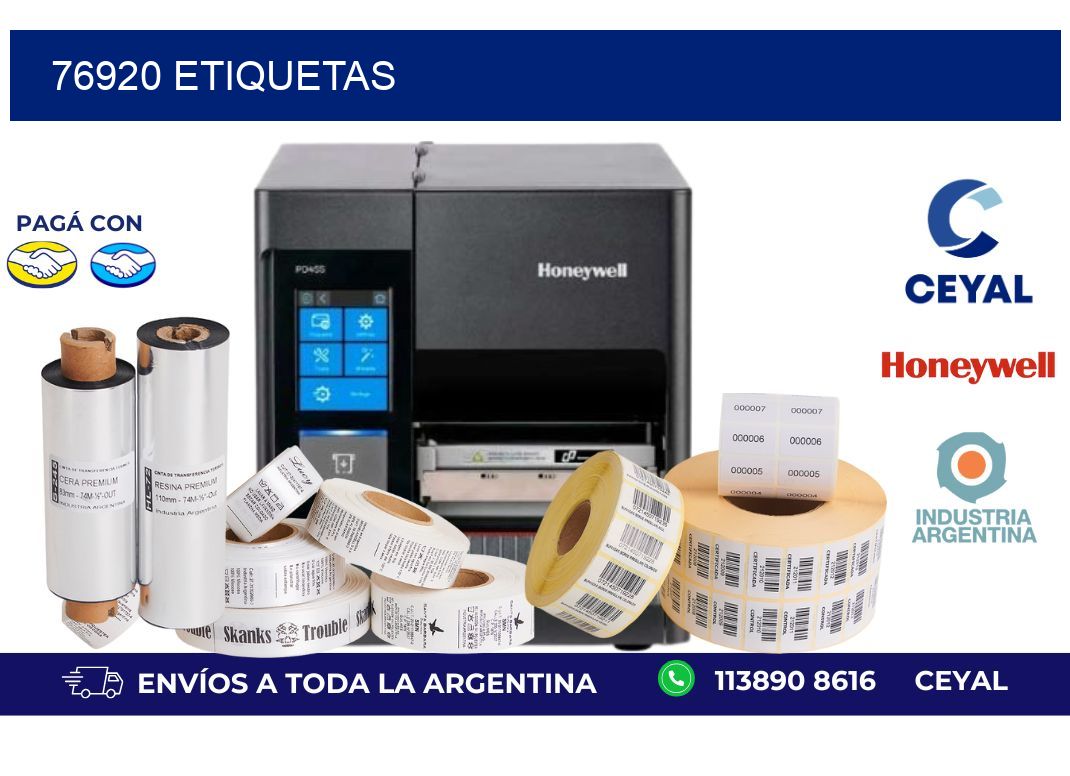 76920 ETIQUETAS