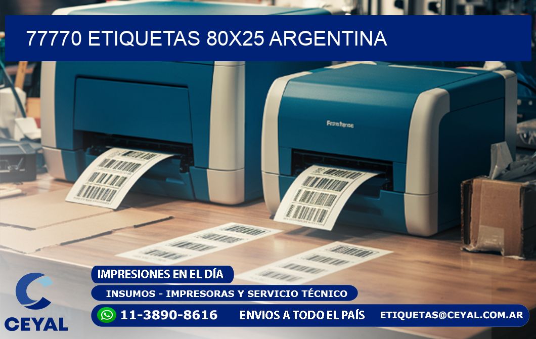 77770 ETIQUETAS 80x25 argentina