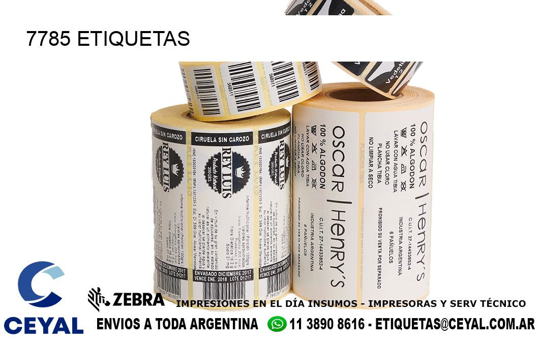 7785 ETIQUETAS