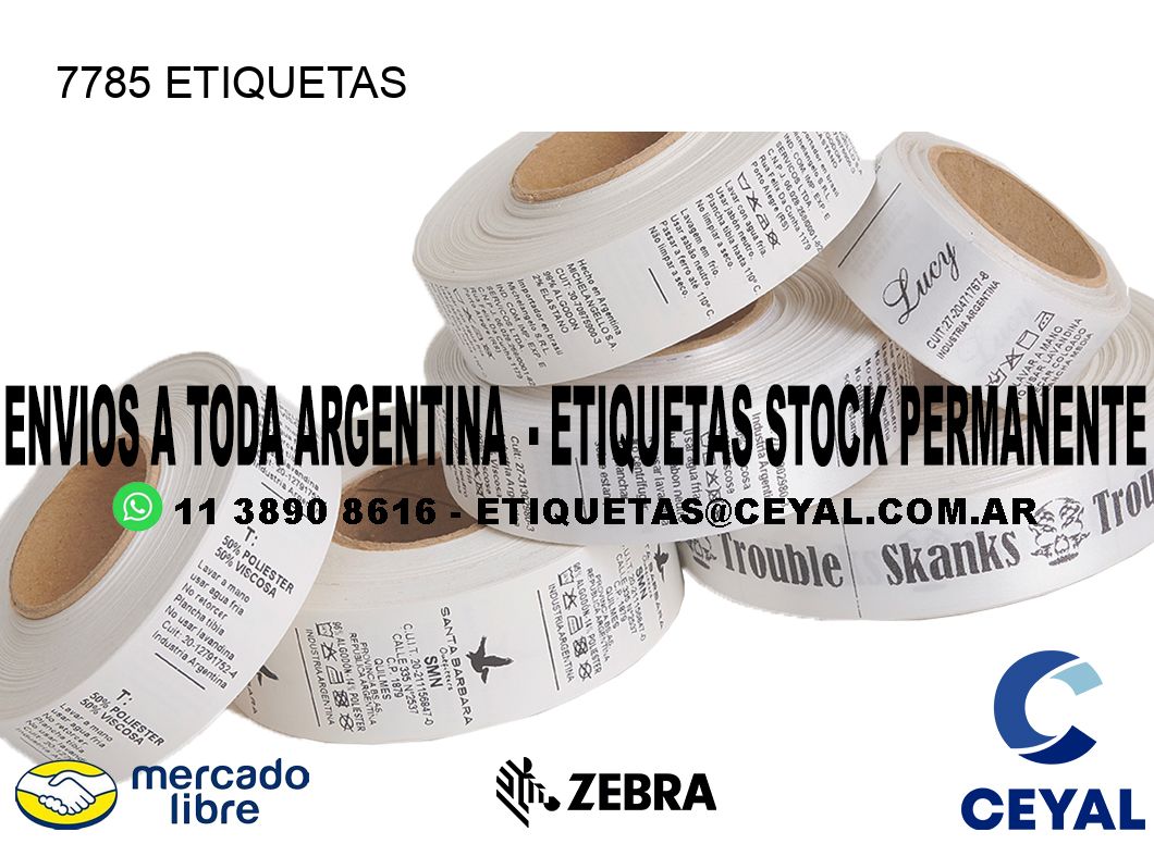 7785 ETIQUETAS