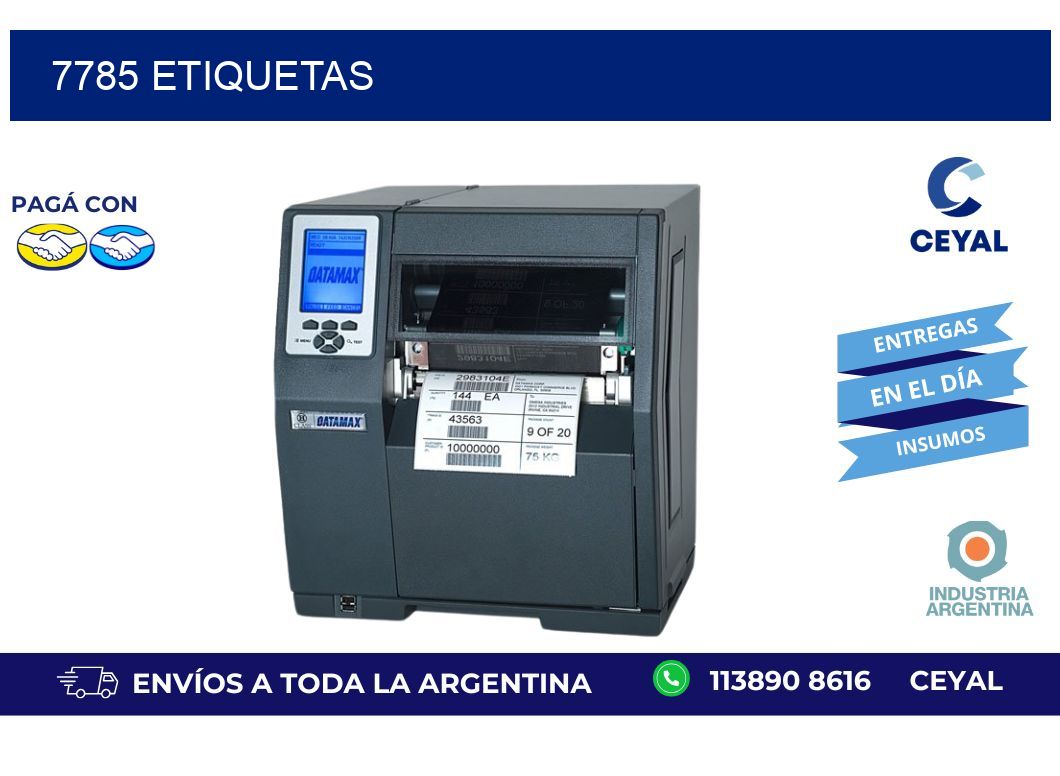 7785 ETIQUETAS