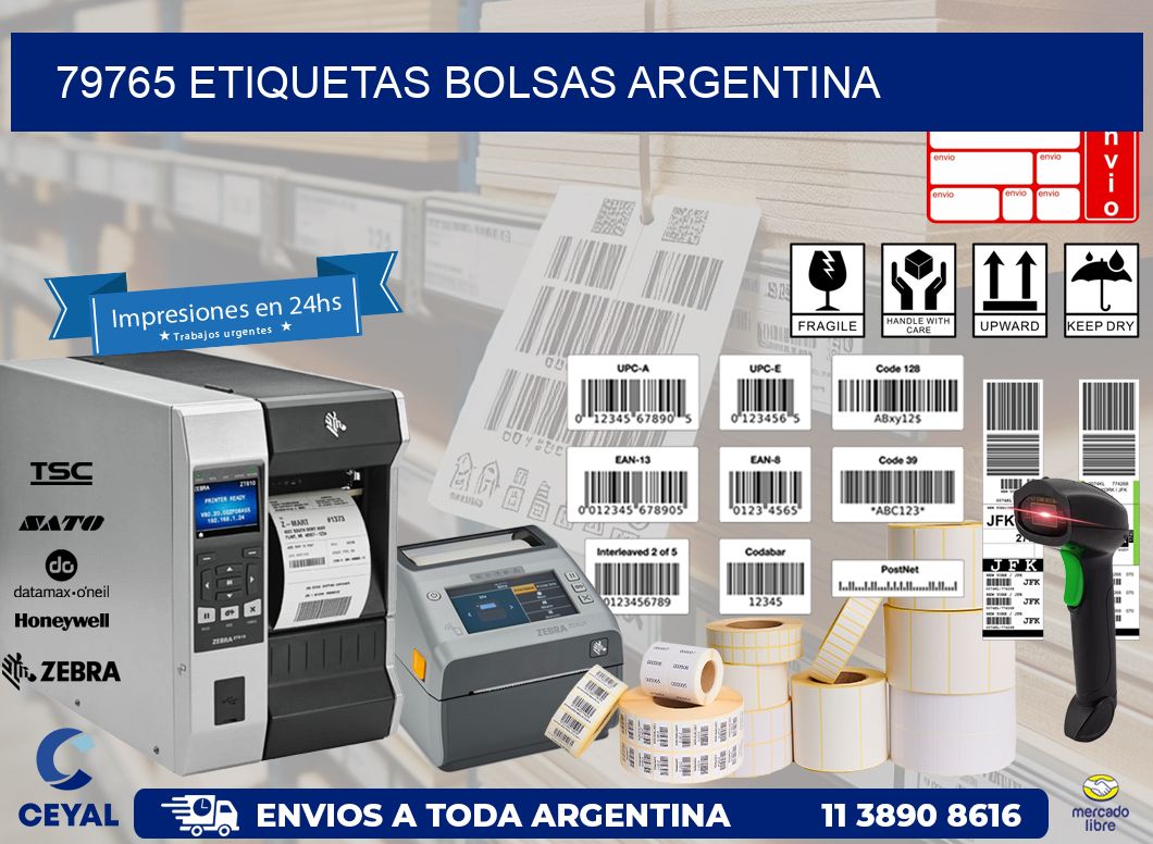 79765 ETIQUETAS BOLSAS ARGENTINA