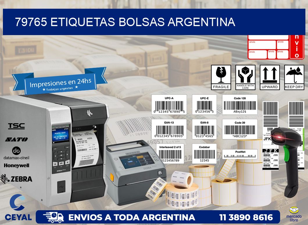 79765 ETIQUETAS BOLSAS ARGENTINA