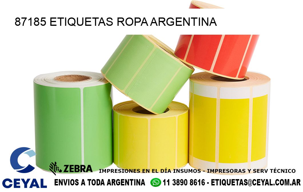 87185 ETIQUETAS ROPA ARGENTINA