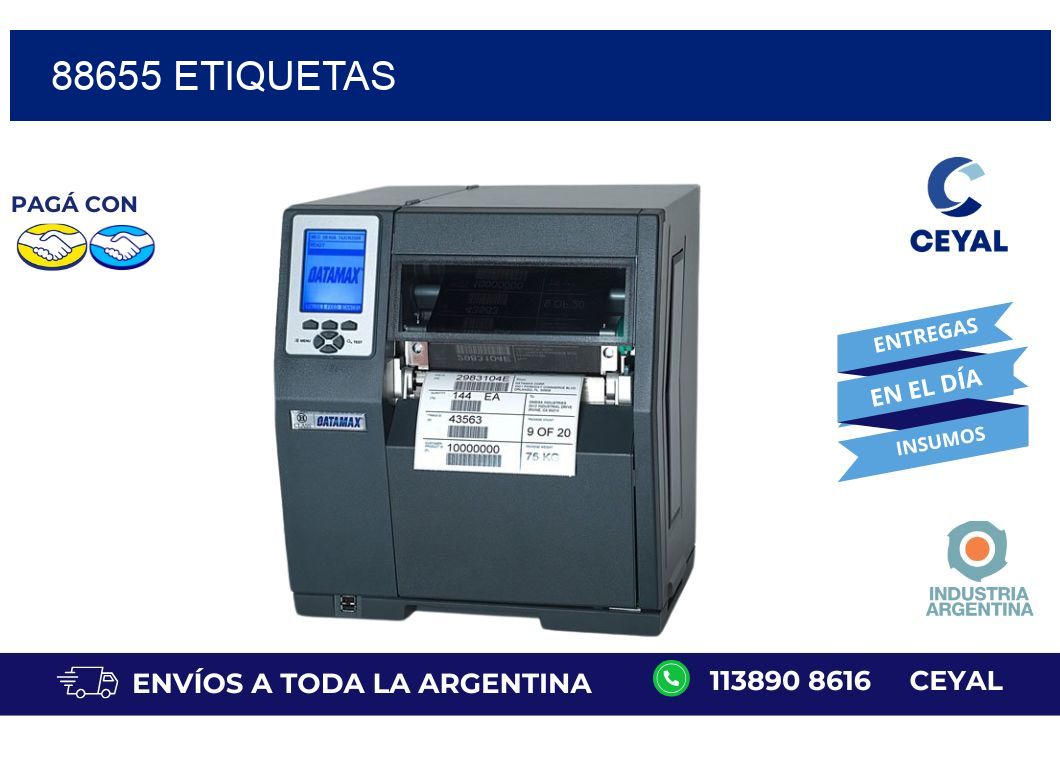 88655 ETIQUETAS