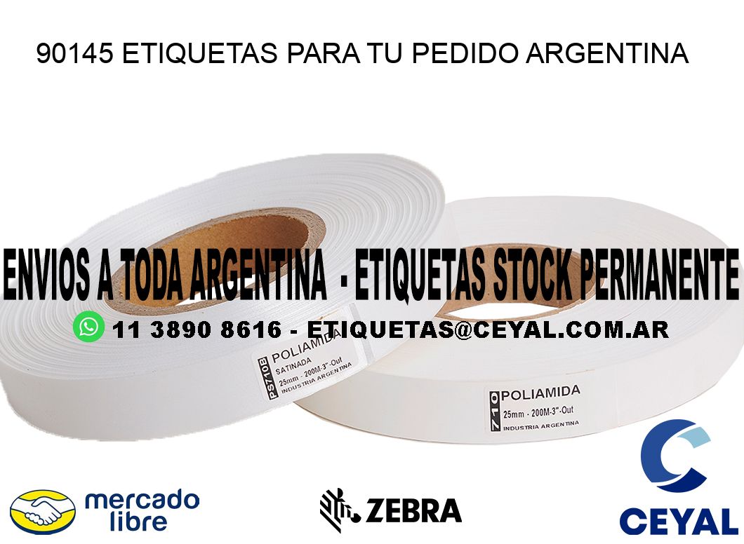 90145 ETIQUETAS PARA TU PEDIDO ARGENTINA