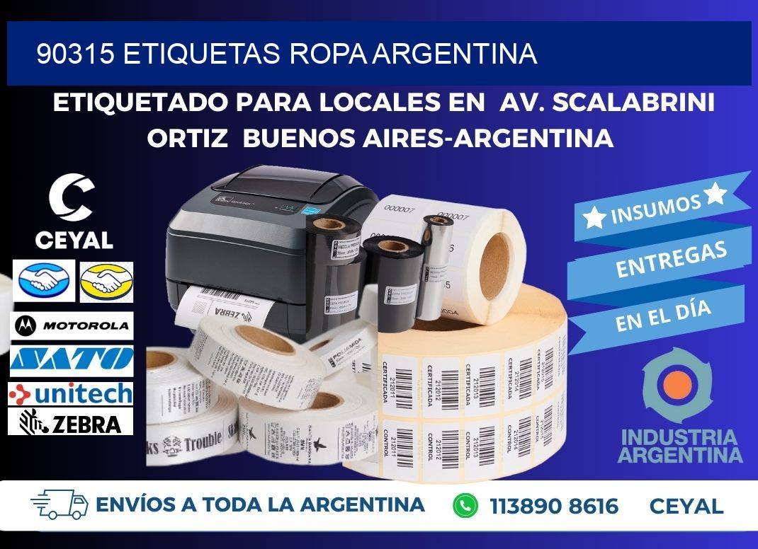 90315 ETIQUETAS ROPA ARGENTINA