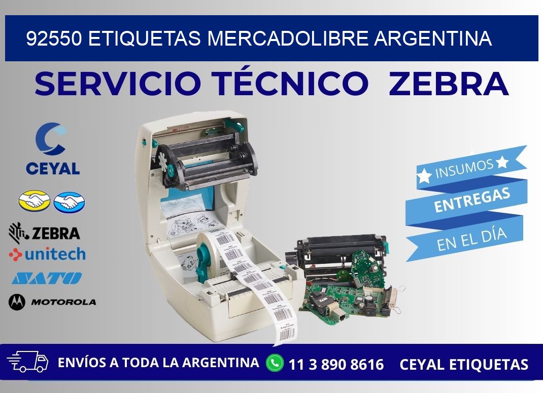 92550 ETIQUETAS MERCADOLIBRE ARGENTINA