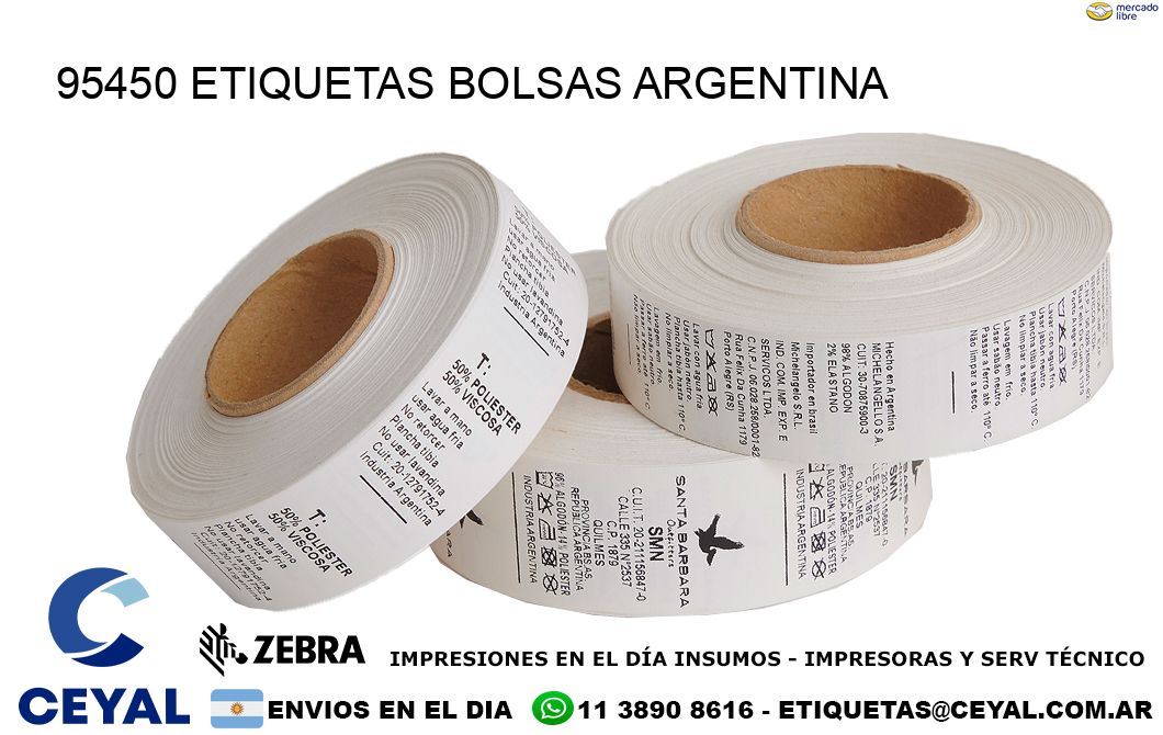 95450 ETIQUETAS BOLSAS ARGENTINA