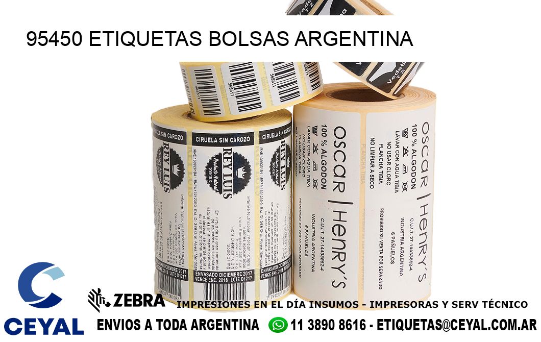 95450 ETIQUETAS BOLSAS ARGENTINA