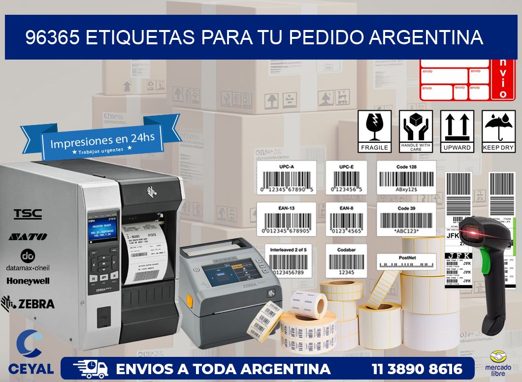 96365 ETIQUETAS PARA TU PEDIDO ARGENTINA