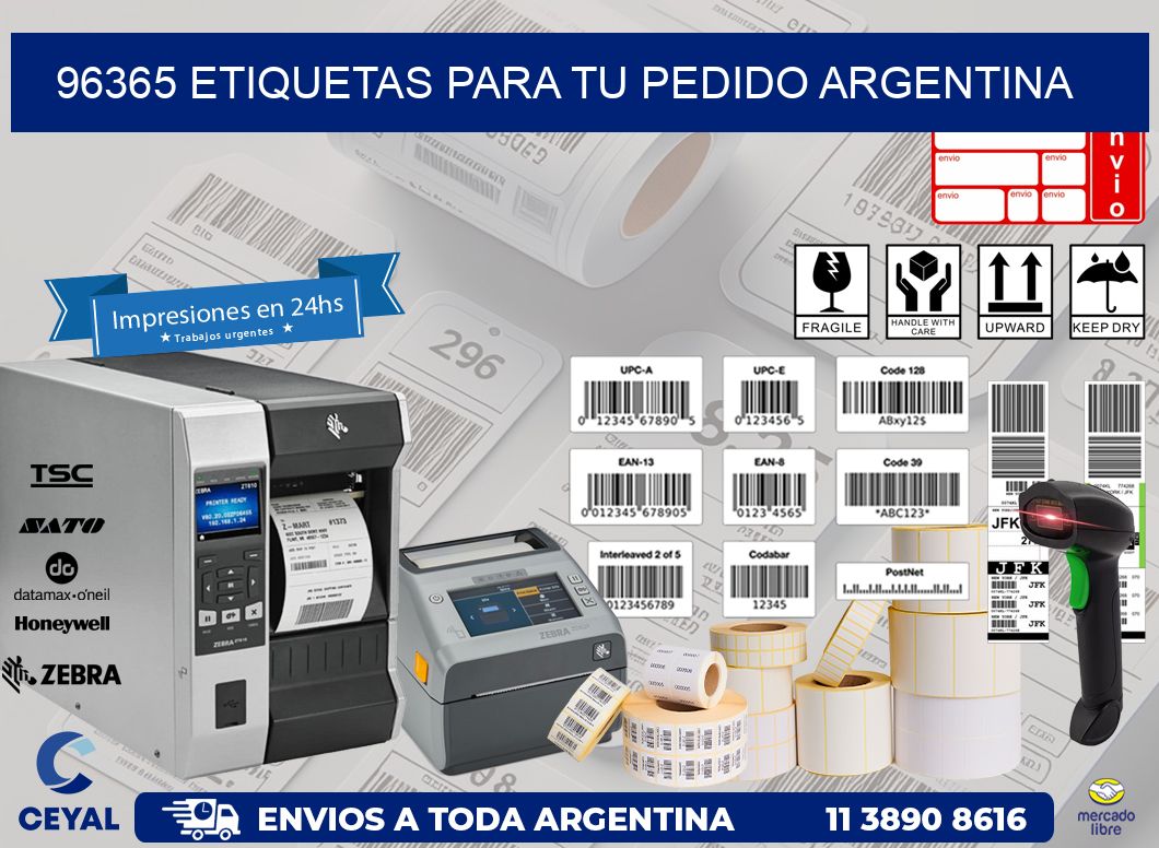 96365 ETIQUETAS PARA TU PEDIDO ARGENTINA