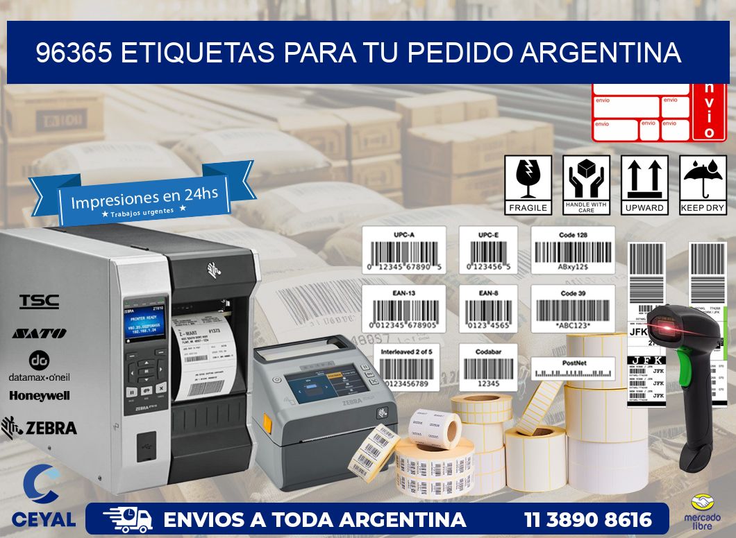 96365 ETIQUETAS PARA TU PEDIDO ARGENTINA
