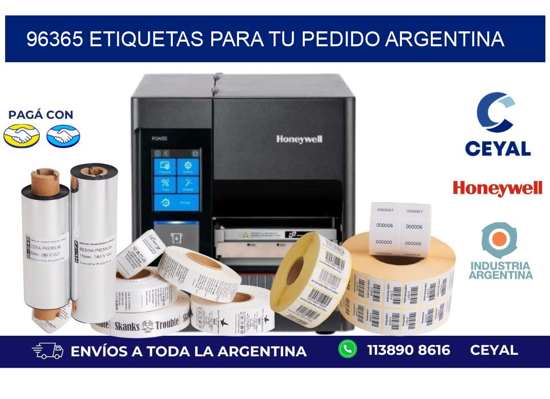 96365 ETIQUETAS PARA TU PEDIDO ARGENTINA
