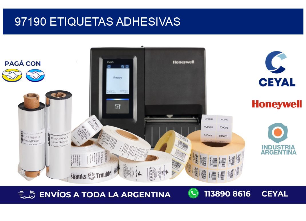 97190 ETIQUETAS ADHESIVAS