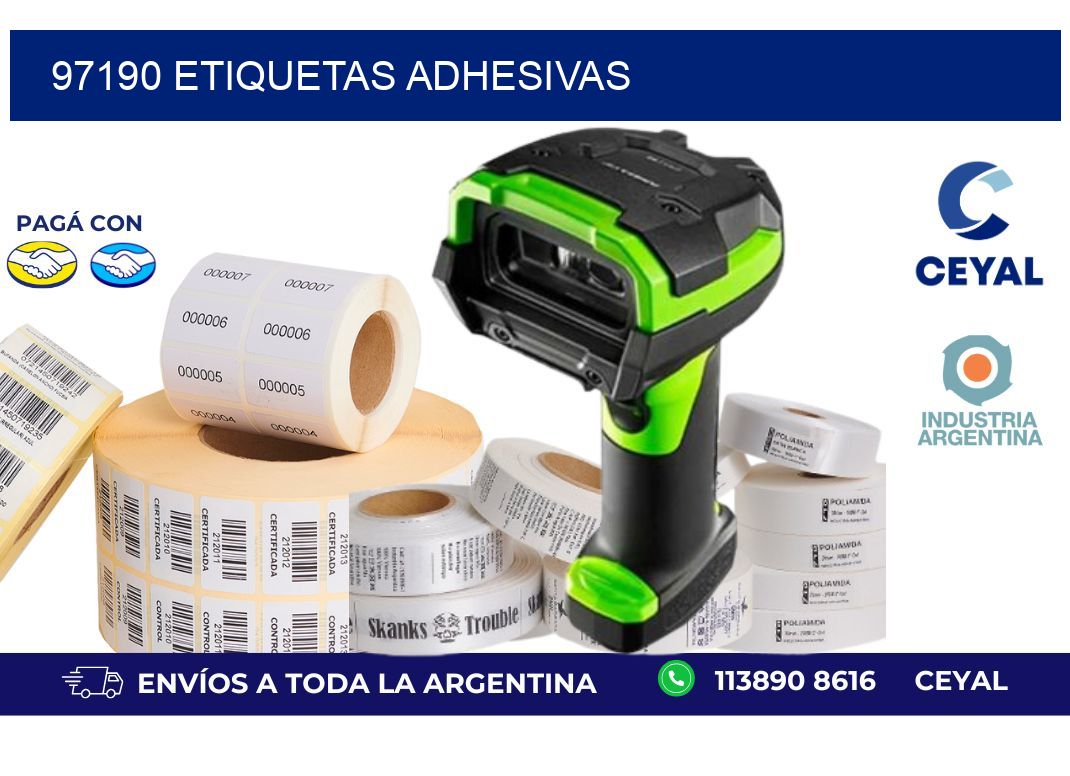 97190 ETIQUETAS ADHESIVAS