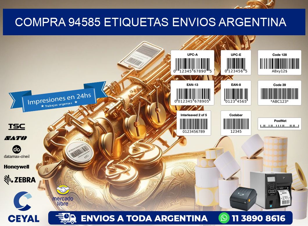 COMPRA 94585 ETIQUETAS ENVIOS ARGENTINA