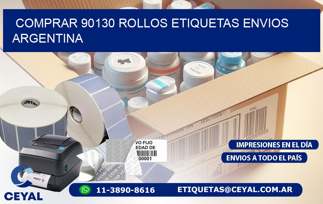 COMPRAR 90130 ROLLOS ETIQUETAS ENVIOS ARGENTINA
