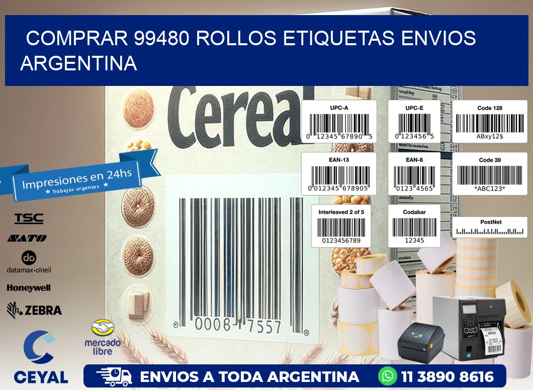 COMPRAR 99480 ROLLOS ETIQUETAS ENVIOS ARGENTINA