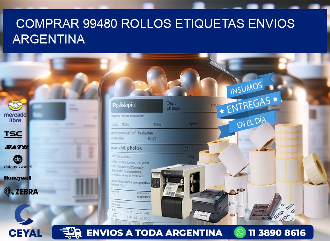 COMPRAR 99480 ROLLOS ETIQUETAS ENVIOS ARGENTINA