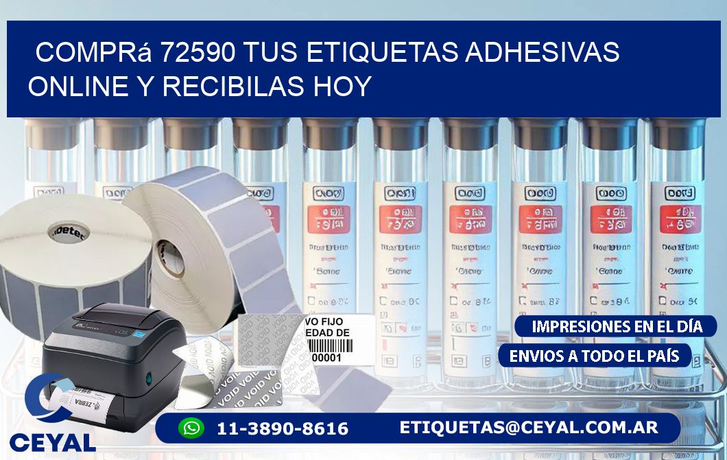 Comprá 72590 tus Etiquetas Adhesivas Online y Recibilas Hoy