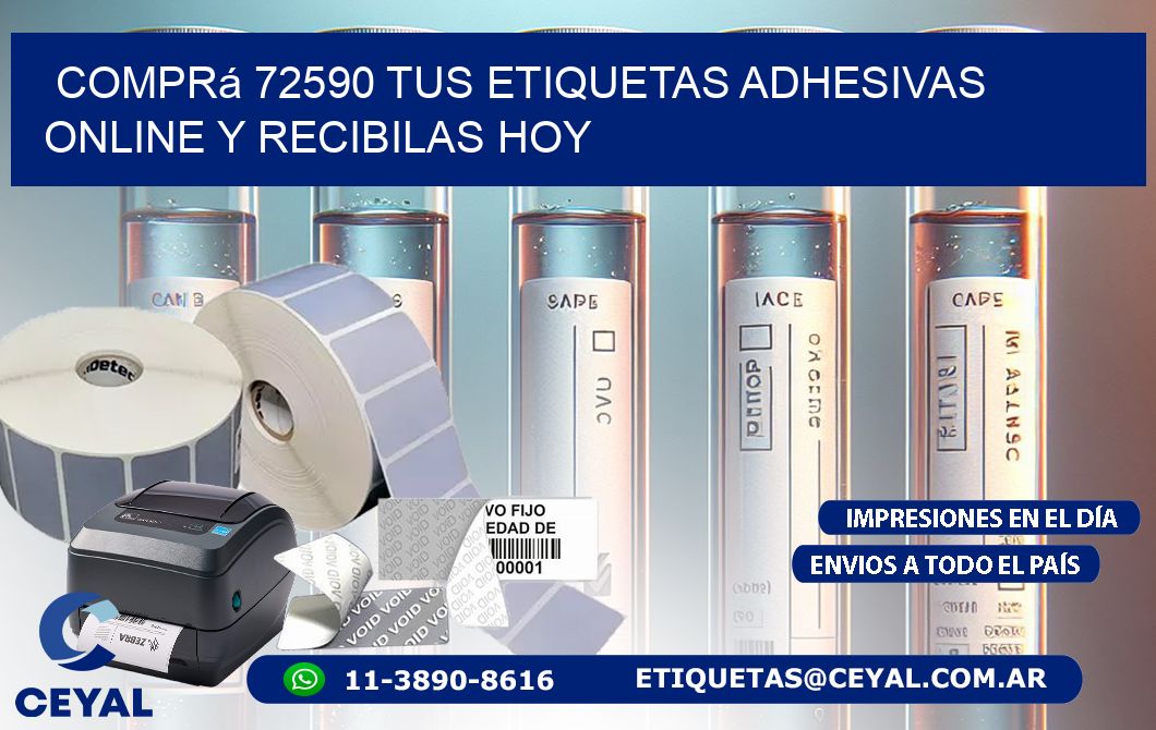 Comprá 72590 tus Etiquetas Adhesivas Online y Recibilas Hoy