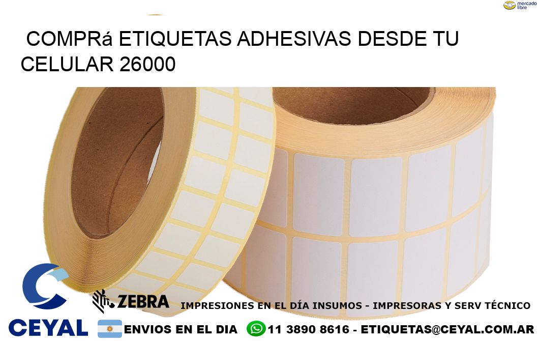 Comprá Etiquetas Adhesivas Desde tu Celular 26000